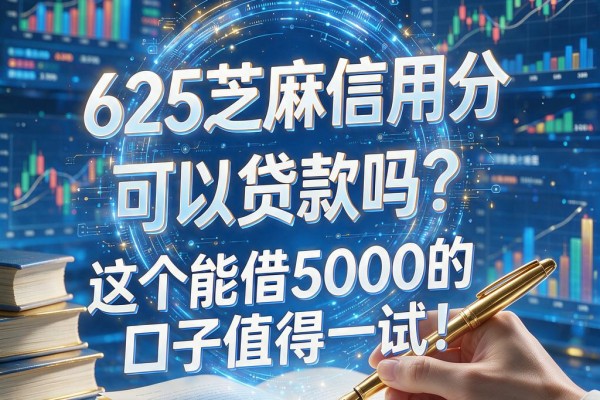 625芝麻信用分可以贷款吗？这5个能借5000的口子值得一试！