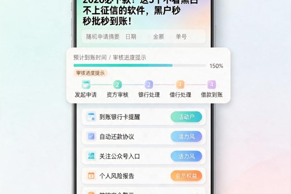 2026必下款！这5个不看黑白不上征信的软件，黑户秒批秒到账！