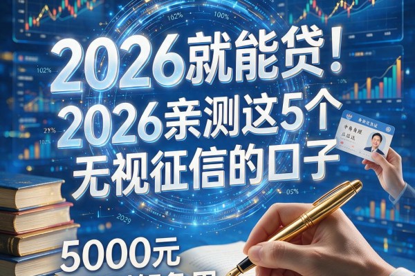 手持身份证就能贷!2026亲测这5个无视征信的口子,5000元秒到解急用