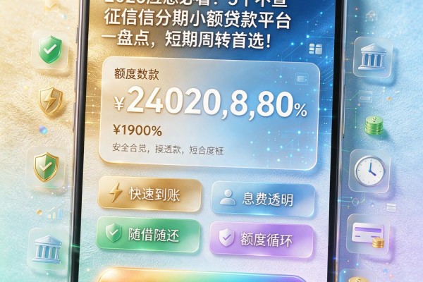 2026应急必看!5个不查征信分期小额贷款平台盘点,短期周转首选