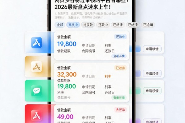 网贷多容易过审核的平台有哪些?2026最新盘点速来上车!