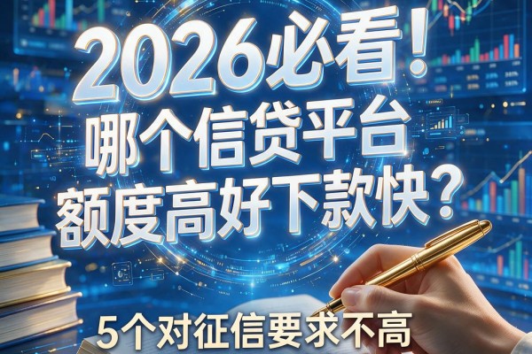 2026必看!哪个信贷平台额度高好下款快?这5个对征信要求不高的口子别错过
