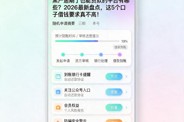 黑户逾期了也能贷款的平台有哪些?2026最新盘点,这5个口子借钱要求真不高!