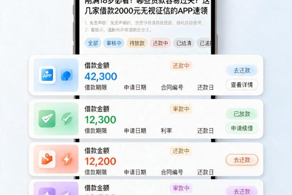 刚满18岁必看!哪些贷款容易过关?这几家借款2000元无视征信的APP速领