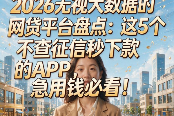 2026无视大数据的网贷平台盘点:这5个不查征信秒下款的APP,急用钱必看!