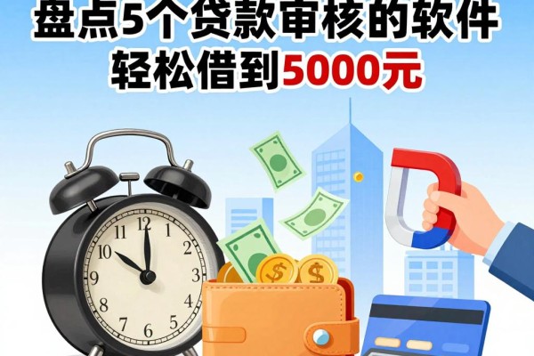 2026年急用钱必看!盘点5个贷款审核快的容易的借钱软件,轻松借到5000元