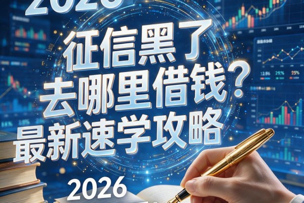 征信黑了去哪里借钱？2026最新速学攻略，缺钱必看！
