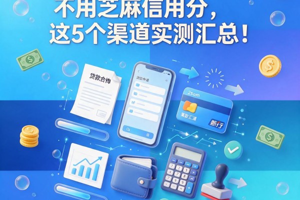 黑户白户借款不用芝麻信用分，这5个渠道实测汇总！