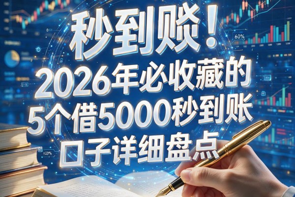 秒到账!2026年必收藏的5个借5000秒到账口子详细盘点