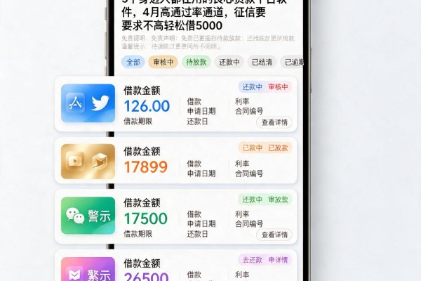 5个身边人都在用的良心贷款平台软件,4月高通过率通道,征信要求不高轻松借5000