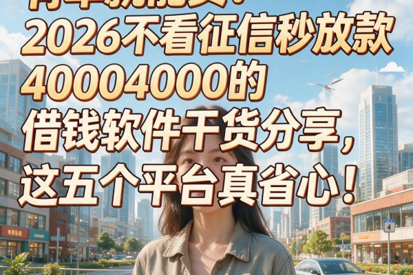 有车就能贷!2026不看征信秒放款4000的借钱软件干货分享,这五个平台真省心