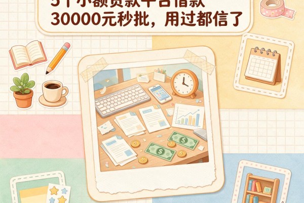 2026真实体验!这5个小额贷款平台借款30000元秒批,用过都信了