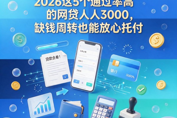 急用钱必看!2026这5个通过率高的网贷人人3000,缺钱周转也能放心托付