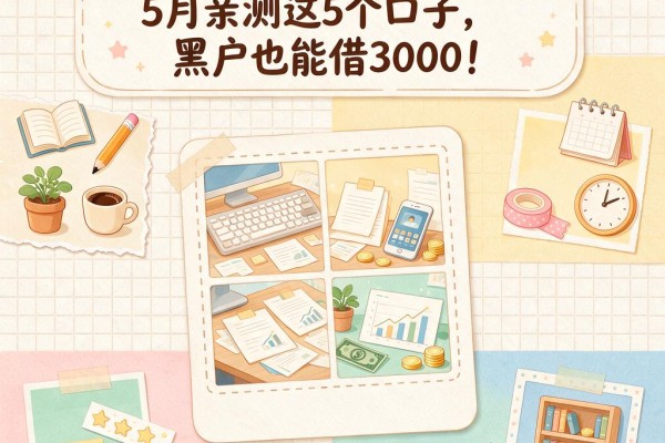 黑户了还能去哪里借钱呢?5月亲测这5个口子,黑户也能借3000!