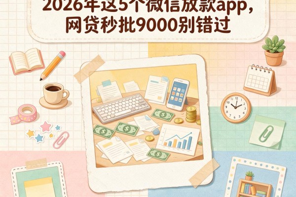 2026网黑逾期秒下必看!2026年这5个微信放款app,网贷秒批9000别错过
