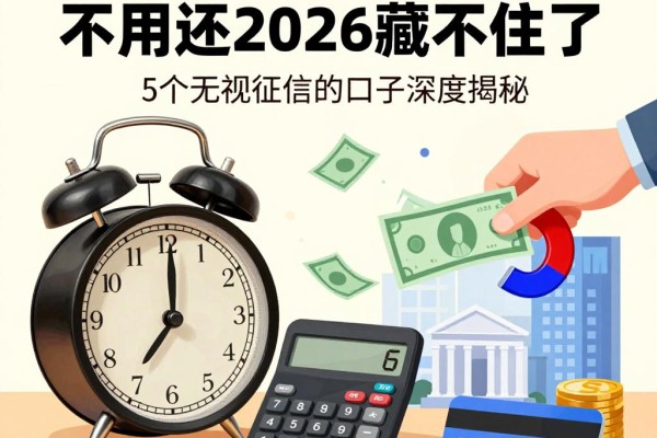 黑户有几种借款的钱不用还2026藏不住了!这5个无视征信的口子深度揭秘