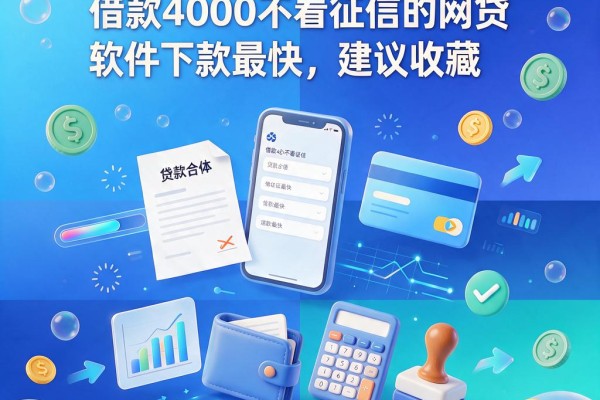 黑户必看!2026年这5个借款4000不看征信的网贷软件下款最快,建议收藏