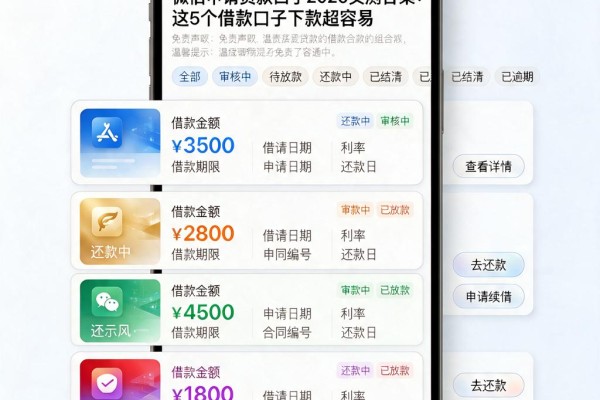 微信申请贷款口子2026实测合集:这5个借款口子下款超容易