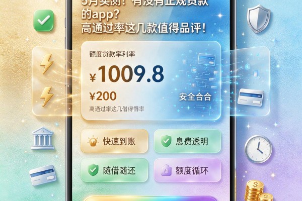 5月实测！有没有正规贷款的app？高通过率这几款值得品评！