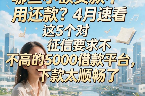 哪些小额贷款不用还款?4月速看这5个对征信要求不高的5000借款平台,下款太顺畅了