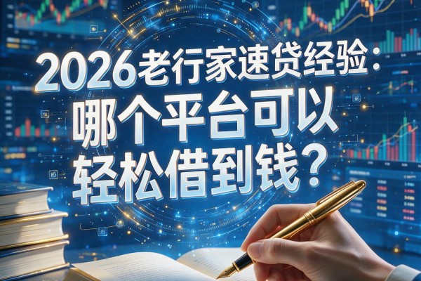 2026老行家速贷经验:哪个平台可以轻松借到钱?这五个app轻松贷款5000马上放款