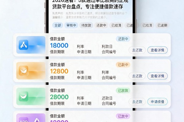 2026速看!5款通过率比较高的正规贷款平台盘点,专注便捷借款速存