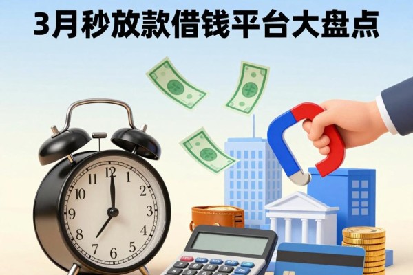 新口子贷款易通过必看！3月秒放款借钱平台大盘点，这5个亲测好下款