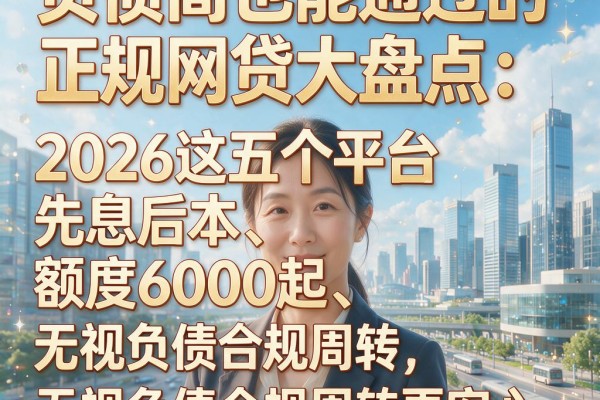 负债高也能通过的正规网贷大盘点:2026这五个平台先息后本、额度6000起,无视负债合规周转更安心