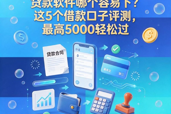 人人1000秒到账!贷款软件哪个容易下?这5个借款口子评测,最高5000轻松过