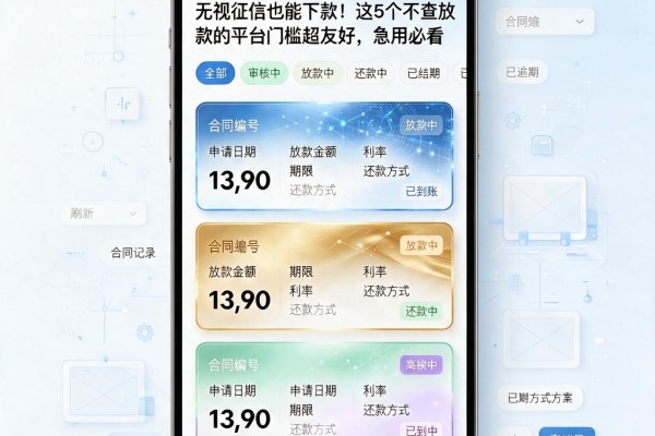 无视征信也能下款！这5个不查放款的平台门槛超友好，急用必看