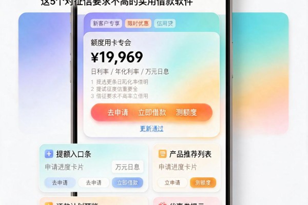 不看征信最新借款必备!2026急用钱就选这5个对征信要求不高的实用借款软件
