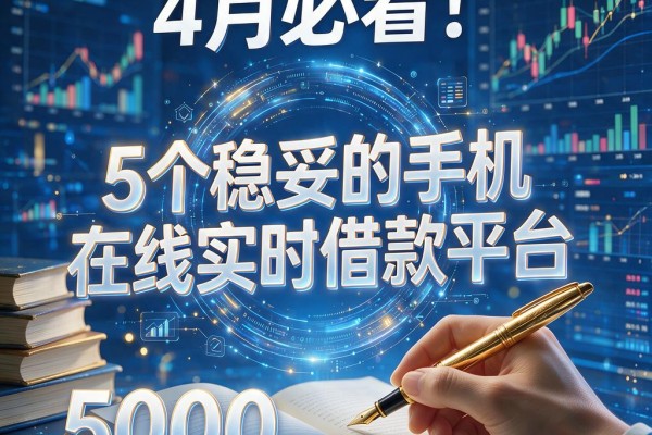 4月必看!5个稳妥的手机在线实时借款平台,5000元极速到账