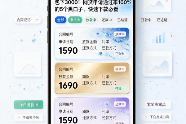 包下3000！网贷申请通过率100%的5个黑口子，快速下款必看
