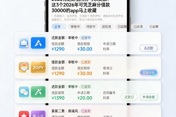 2026有芝麻信用分可以贷款？这3个2026年可凭芝麻分借款30000的app马上收藏