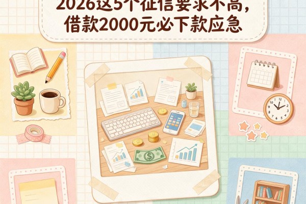 黑户必过的网贷口子来了!2026这5个征信要求不高,借款2000元必下款应急