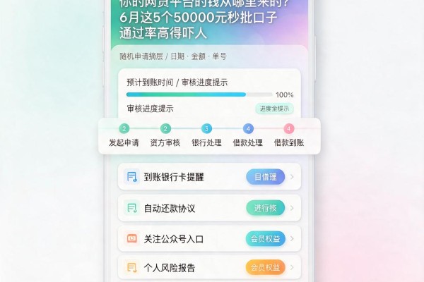 你的网贷平台的钱从哪里来的?6月这5个50000元秒批口子通过率高得吓人