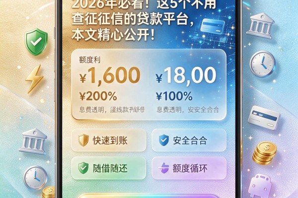 2026年必看!这5个不用查征信的贷款平台,本文精心公开!