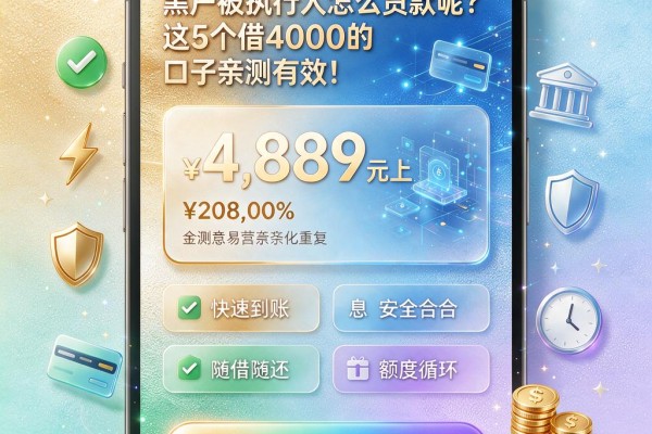 黑户被执行人怎么贷款呢?这5个借4000的口子亲测有效!
