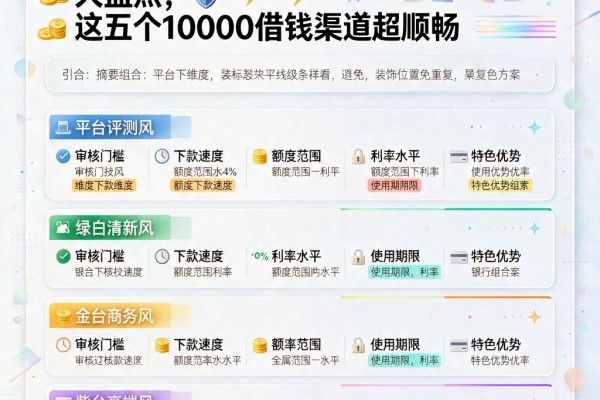 2026必看!微信正规借款口子大盘点,这五个10000借钱渠道超顺畅