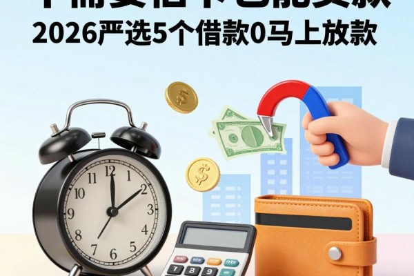 不需要信用卡也能贷款!2026严选5个借款6000马上放款不查APP