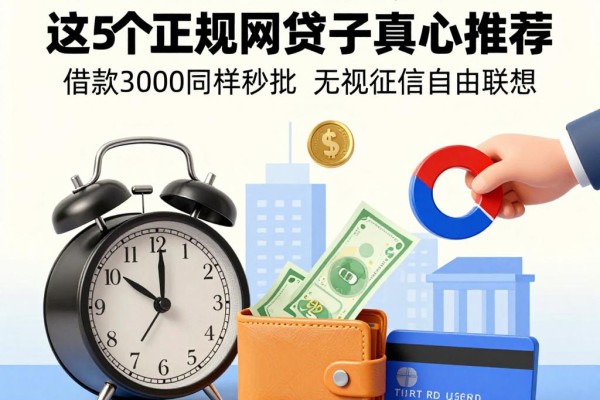 不看征信也能贷1万！这5个正规网贷口子真心推荐，借款3000同样秒批无视征信