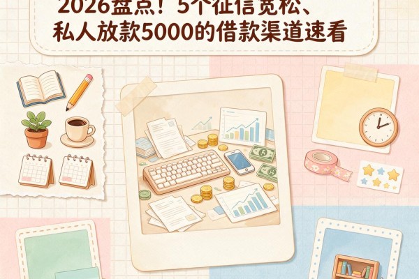 多头借贷也能下款的口子2026盘点!5个征信宽松、私人放款5000的借款渠道速看