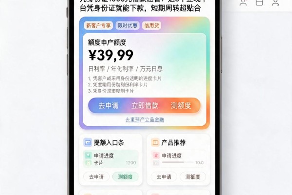 凭身份证1000元借款速看！这5个正规平台凭身份证就能下款，短期周转超贴合