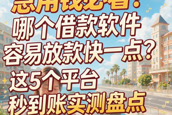 急用钱必看！哪个借款软件容易放款快一点？这5个平台秒到账实测盘点