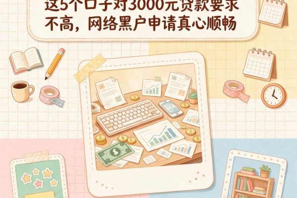 黑户也能下款的借款平台盘点!这5个口子对3000元贷款要求不高,网络黑户申请真心顺畅