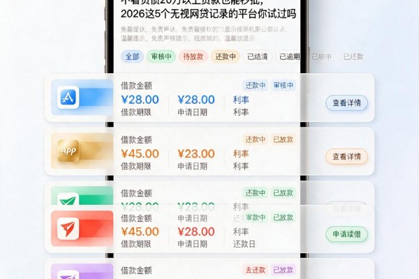 不看负债20万以上贷款也能秒批，2026这5个无视网贷记录的平台你试过吗