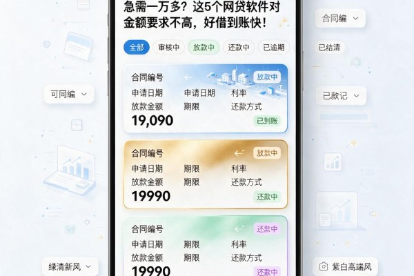 急需一万多？这5个网贷软件对金额要求不高，好借到账快！