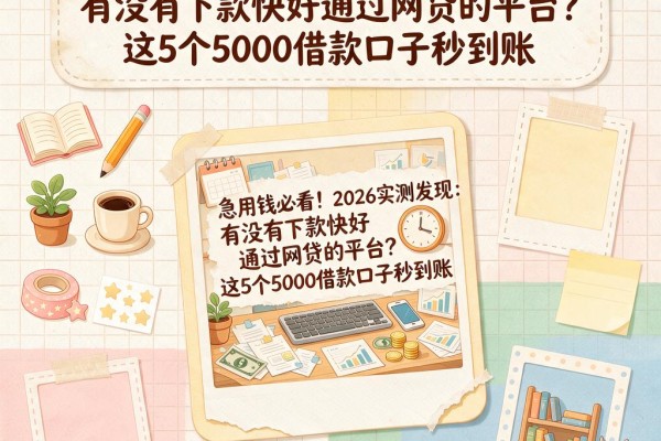 急用钱必看!2026实测发现:有没有下款快好通过网贷的平台?这5个5000借款口子秒到账