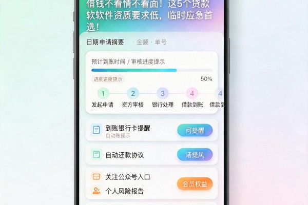 借钱不看情不看面！这5个贷款软件资质要求低，临时应急首选