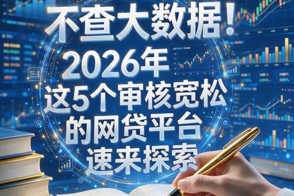 不查大数据!2026年这5个审核宽松的网贷平台速来探索